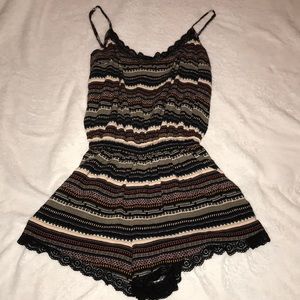 FORVER 21 tribal print romper